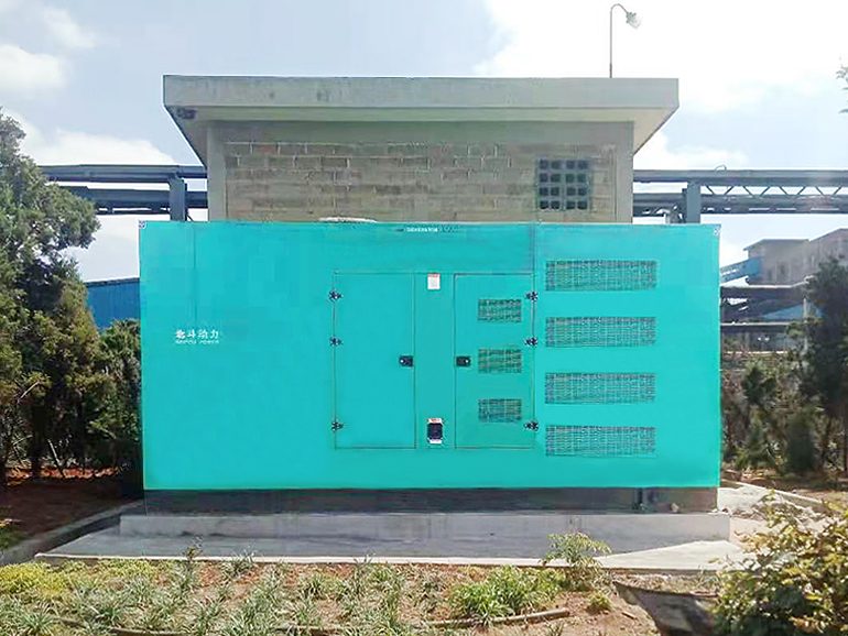 800kW outdoor silent generator project